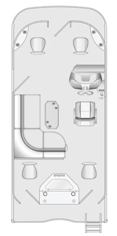 2026 Berkshire 20A CTS pontoon floorplan layout