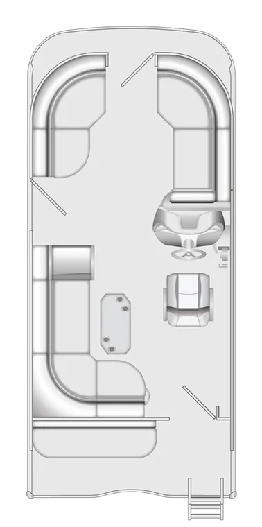2026 Berkshire 20A LE pontoon floorplan layout
