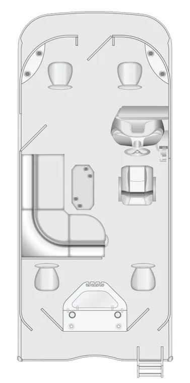 2026 Berkshire 20CL LE pontoon floorplan layout