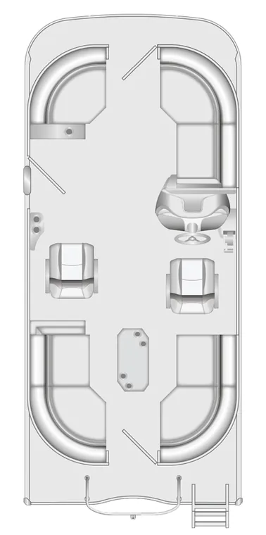 2026 Berkshire 20RFX CTS pontoon floorplan layout