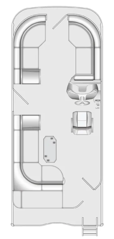 2026 Berkshire 22CL CTS Chill pontoon floorplan layout