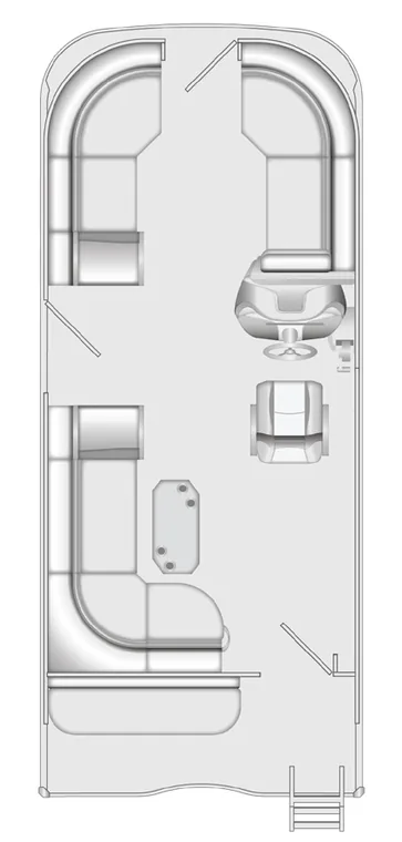 2026 Berkshire 22CL2 CTS pontoon floorplan layout
