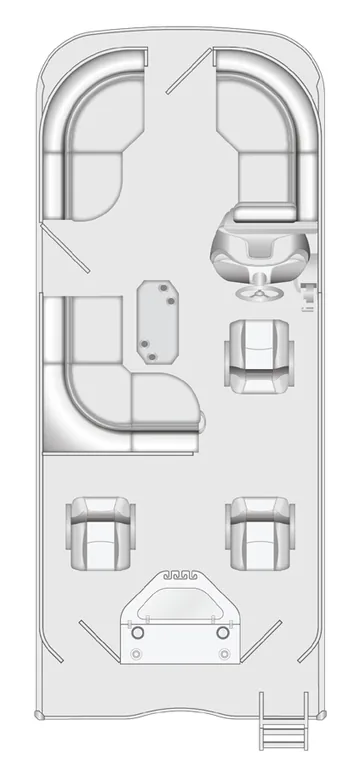 2026 Berkshire 22RFC CTS pontoon floorplan layout