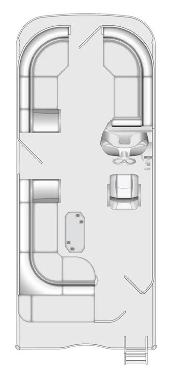 2026 Berkshire 22RFC LE pontoon floorplan layout