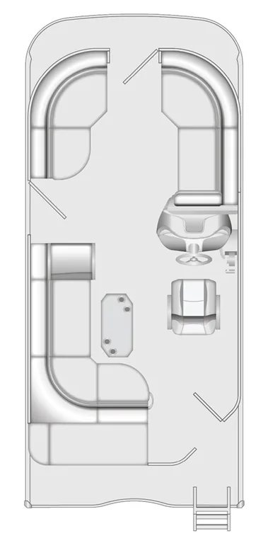 2026 Berkshire 22RFX LE pontoon floorplan layout