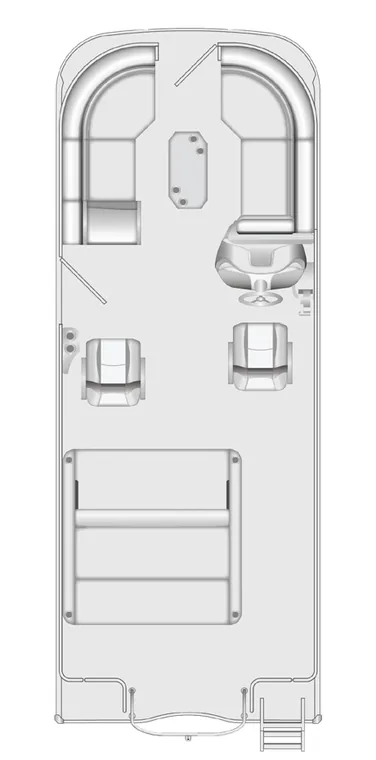 2026 Berkshire 24CL CTS Chill pontoon floorplan layout