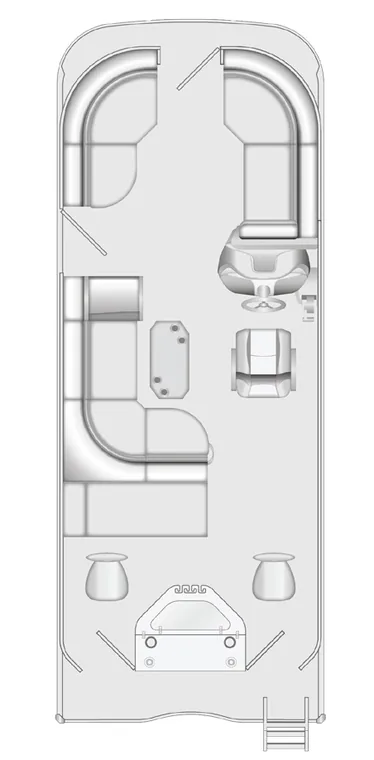 2026 Berkshire 24CL LE pontoon floorplan layout