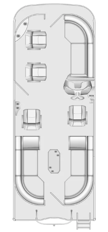 2026 Berkshire 24PTC CTS pontoon floorplan layout
