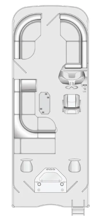 2026 Berkshire 24RFC CTS pontoon floorplan layout