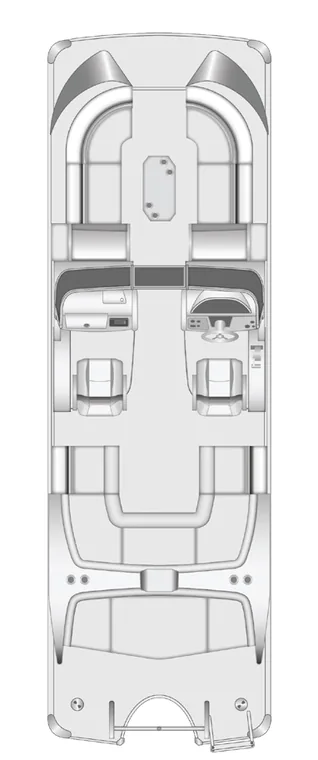 2026 Berkshire Sport CL9 DC pontoon floorplan layout